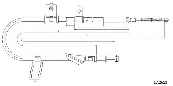 CABOR 17.2613 Cable, parking brake